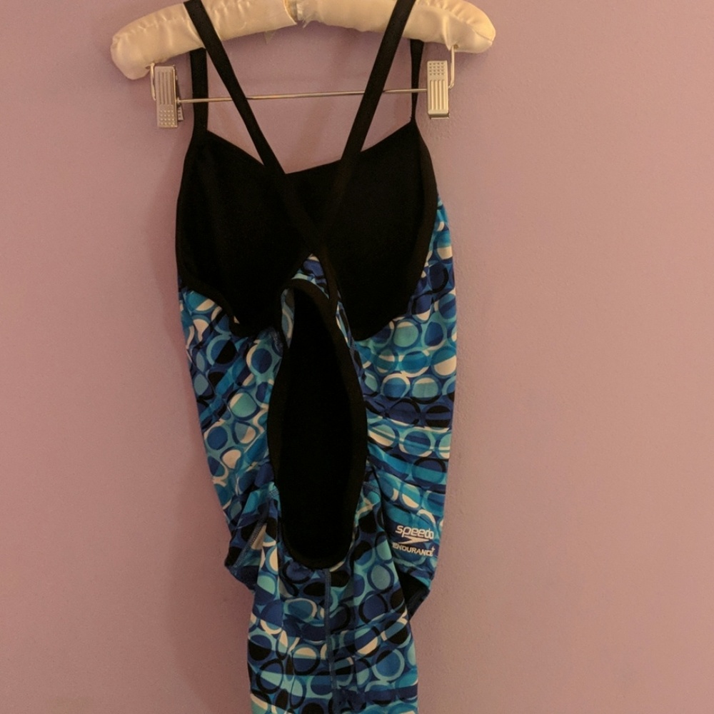 Blue Bubble Racing Swimsuit - Picture 2 of 3